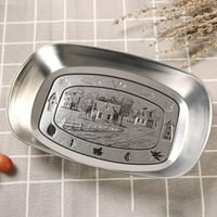 Ploča za ručnik od nehrđajućeg čelika za pohranu ploča za pohranu ploča za posudu čaj ladica voćna ladica