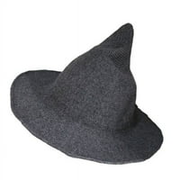 Žene Moderna vještica Sklopiva vuna velike obojene pokazivane šešire HAT HAT Cosplay party kostim Božićni