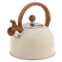 Glad 2,5L zviždanje čajnik čajnik-nehrđajući čelični štednjak Top čapovina Drvena drva protiv vruće