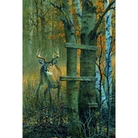 -Gallery '' Buck prestaje ovdje '' slikanje ispisa na drvu