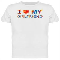 Ljubite moju djevojku majicu muškarci -Image by shutterstock, muško mali