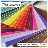 ArttoFrames 8x29 tkanina bijela prilagođena mat za okvir za slike s otvorom za 4x25 fotografije. Samo mat, okvir nije uključen