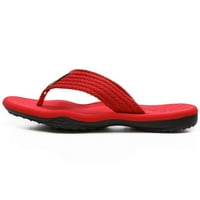 Ženske papuče Muške papuče Flip Flops Ljetna plaža Sandale ravne cipele crvene boje
