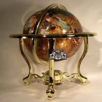 Jedinstvena umjetnost visoki stol top amber biserni vrtlog oceanskog dragog svjetskog svijeta sa stativom