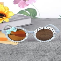 Thaisu Little Kids Ljetni okrugli okvir Luk Pismo anti-UV sunčane naočale, UV zračne naočale