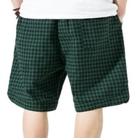 Jusddie Muški bočni džepovi Classic Fit Ljetne kratke hlače Plairano vježbanje Plaža Kratke hlače Izvoznik
