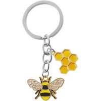 Bee ključni lančani metalni pčelinji prsten za prsten ruksak tipkasti privjesak za viseći ukras