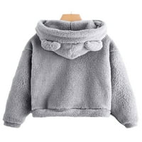 Nizine lagane jakne za ženske ručke Ležerne duksere labavi pulover vrhovi Zimski kaputi duksevi claret