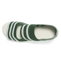 Sandale za klinove za žene Ljeto klizanje na cipelama Ležerne prilike za hodanje Sport Sandale Veličina zelene boje