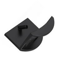 Helectqrin ljepljivi šešir kuke Moderni minimalistički jaki prozirni nosač šešira za zidni crni, stalak