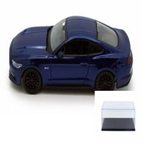 Diecast Paket za auto i prikaz - Ford Mustang Hard Top, plavi - prikazi - Skala Diecast Model Model Toy W Car WAL CASE