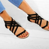 Advoicd Womens Sandale Cipele Modni otvoreni prsti Ljetne sandale plaže patentni patentni patentni patentni