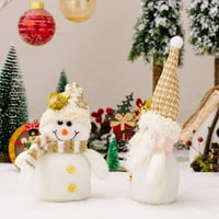 UPOSAO božićne ukrase za snjegović stari ukras lutke Stojeći gnome stariji ukrasi sa bijelim punim bradom