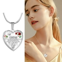 Privjesci u obliku srca Ogrlice Ženski modni dodaci i pokloni za Valentinovo pogodni su za sve prilike
