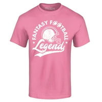 Shop4ever Hen's Fantasy Fudbalske legende Grafička majica XXX-Velika Azalea Pink