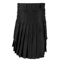 Muški vintage kilt Scotland Gothic Fashic Kendo džepne suknje Škotske odjeće Napomena Kupite jednu ili