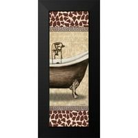 Williams, Todd Black Moderni uokvireni muzej umjetnički print pod nazivom - žirafa kadu