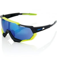 SpeedTrap sunčane naočale: polirani crni neonski žuti okvir sa električnim plavim