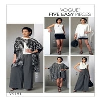 Vogue uzorci casual ponchos lrg- -xxl zelena