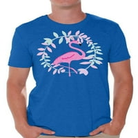 Awkward Styles Flamingo Crown Majica za muškarce Ljeto Muška majica Pink Flamingo Odeća za muškarce