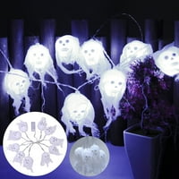 Tiitstoy LED Halloween String Svjetla LED bijela Gaze Svjetla za ukrašavanje baterije
