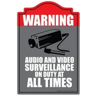 Audio video nadzor [paket] naljepnica vinilnih naljepnica