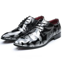 QiaOCaity muška cipele na klirensu, do 20% popusta, muški modni upereni prst vedro čipke up kožne vjenčane