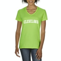 Arti - Ženska majica V-izrez kratki rukav - Cleveland