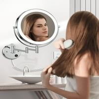 9 Zidna osvijetljena ogledalo za šminku Vanity sa lampicama u boji okretanje kozmetičkog ogledala
