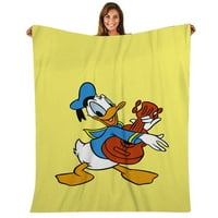 Donald Duck Ispis Flannel bacajte pokrivače topla pokrivač posteljina pliša za predškolske toddler dječake