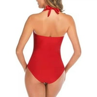 Ženske plivanja kratke hlače Mala rukometanja Ženska leđa bez retro multikolora bikini kupaći kostim