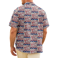 4. jula muške havajske majice USA Nacionalna majica zastava 3D košulja 3D print casual svakodnevno kratkih