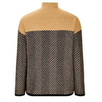 Viikei Cardigan džemperi za žene prevelizirani džemperi za ženske dukseve za patchwork-color-u boji,
