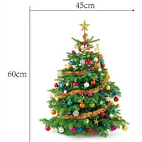 Biplitsko božićno drvce sa visećim oblika lopte samoljepljivi zidni naljepnica Xmas Decor