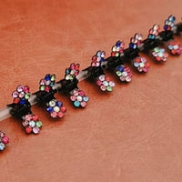 Djevojke mini kandne kopče Šareno cvijeće praska za kosu za djevojke za djevojke Kristalne rivestone