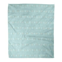 Bacajte pokrivač toplog ugodnog ispisa flanel plava apstraktna vintage pletena s polka točkicama šarene