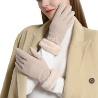 FZM rukavice ženske tople rukavice dodirivanje zaslona zadebljane kose