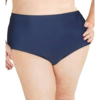Swim Solutions Womens Plus Tummy Control bikini plivaju dno odvaja mornaricu 22w