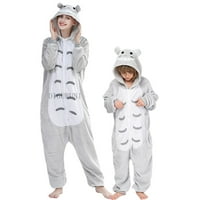 Cocopeanut Tiger pidžamas za odrasle Totoro životinje Onceoes Žene Muškarci Par New Winter Pajamas odijelo za spavanje s dugim rukavima Flannel pidžama pijama