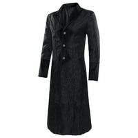 Elaililye modni muški kaput pastorova odjeća srednjovjekovna haljina haljina Steampunk Vintage Slim