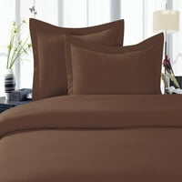 Elegant Comfort® Silky-Soft Series - 4-komadni krevet bez boraba, duboki džep do - Twin Twin XL čokolada