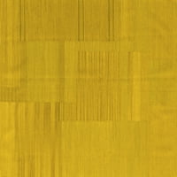 Ahgly Company Indoreni pravokutnik Sažetak žuti prostirke savremene površine, 6 '9 '