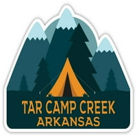 Tar Camp Creek Arkansas suvenir Vinil naljepnica za naljepnicu Kamp TENT dizajn