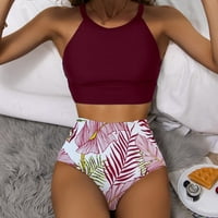 Ženska ploča kratke hlače kupalište bikini visokog ženskog kupaćim kostima Split suncokret kupaći odijelo za žene male