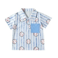 Majica Entyinea za dječake s kratkim rukavima s kratkim rukavima dolje Ležerne prilike tiskane majice
