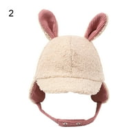 Toddler Winter Hat Baby Beanie sa rukom ušima koji su nazivali tople meke zimske kape za djevojčice