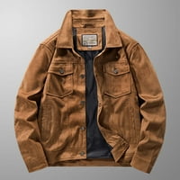 Loopsun Winter Jackets za muškarce Nova modna casual revel casual jamban fleece jakna corduroy plus