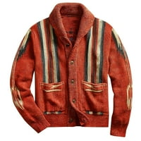 Dukseri za muškarce muški jesen i zimski džemper debeo jacquard dugi gumb pletiva topla kardigan jakna