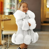 GUBOTARE COOT za djevojke za djevojčice Zimske toddler Kids ovratnik Soild Jackets topla vunena jakna