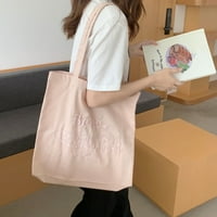 Velika platna torba za ramena za bebe pismo studentske knjige Tote torba za torbu za suzbijanje